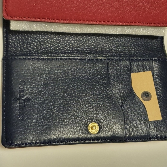 Cole Haan Tech Snap Wallet Red / Black NWT - Picture 4 of 15